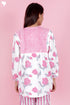 Cambric Cotton Top in Floral Block Print
